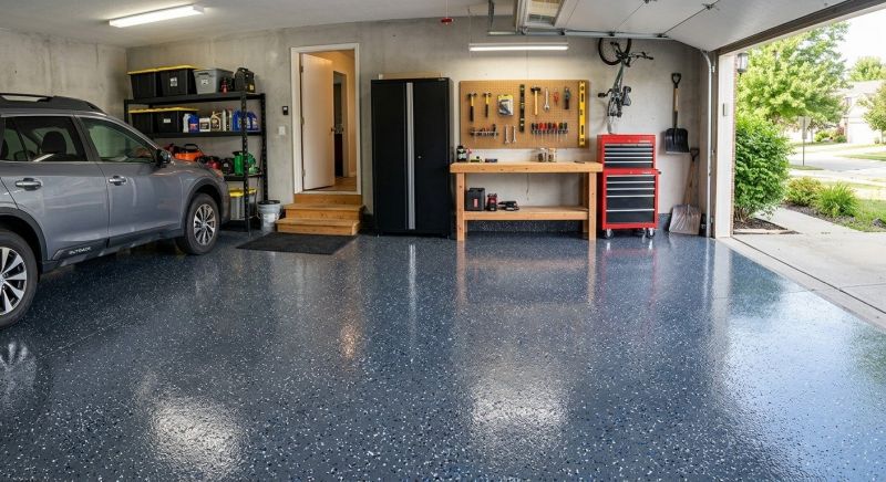 Garage Floor Staining in Greenville, SC